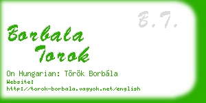 borbala torok business card