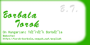 borbala torok business card